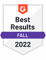 Best Results Fall 2022 G2Crowd Award