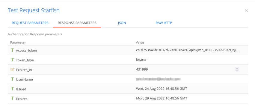 test request StarfishETL